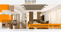 Desktop Screenshot of durlock-obrasecasrl.com